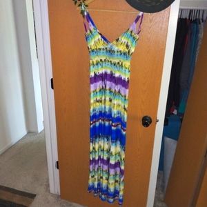Tie-Dye Maxi with Rope Straps